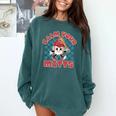 Calm Your Mitts Baseball Mom Sport Lover Comfort Colors Sweatshirt Chalky Mint