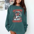 Catchers Are Built Different Baseball Catcher Comfort Colors Sweatshirt Chalky Mint