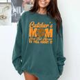 Catcher's Mom And Not Afraid Leopard Baseball Mom Comfort Colors Sweatshirt Chalky Mint Catcher's Mom And Not Afraid Leopard Baseball Mom Comfort Colors Sweatshirt Chalky Mint