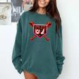Chocolate 67 Drip Baseball Valentine Love Sports Comfort Colors Sweatshirt Chalky Mint
