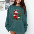 Christmas Santa Baseball Ugly Sweater Comfort Colors Sweatshirt Chalky Mint Christmas Santa Baseball Ugly Sweater Comfort Colors Sweatshirt Chalky Mint