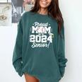 Class Of 2024 Senior Year Baseball Mom Senior 2024 Comfort Colors Sweatshirt Chalky Mint