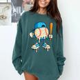 Cool Drip Baseball Shirt Youth Baseball Drip Comfort Colors Sweatshirt Chalky Mint
