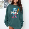 Cool Ice Cream Drip Baseball Drip For Boys Sports Kids Comfort Colors Sweatshirt Chalky Mint