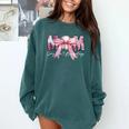 Coquette Baseball Mom Sorry Can't Baseball Bye Mother's Day Comfort Colors Sweatshirt Chalky Mint Coquette Baseball Mom Sorry Can't Baseball Bye Mother's Day Comfort Colors Sweatshirt Chalky Mint