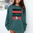 Crazy Proud Always Loud Baseball Mom Saying Premium Comfort Colors Sweatshirt Chalky Mint