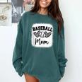 Custom Baseball Mom Number 71 Heart For Mom Comfort Colors Sweatshirt Chalky Mint