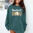 Cute Baseball Mom Leopard Print Mom For Mother's Day Comfort Colors Sweatshirt Chalky Mint Cute Baseball Mom Leopard Print Mom For Mother's Day Comfort Colors Sweatshirt Chalky Mint