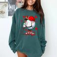 Cute Dripping Baseball Lover Valentines Day Boys Kids Comfort Colors Sweatshirt Chalky Mint Cute Dripping Baseball Lover Valentines Day Boys Kids Comfort Colors Sweatshirt Chalky Mint