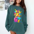 Dabbing Banana 67 Drip Baseball Drip Six Seven Joke Premium Tri-Blend Comfort Colors Sweatshirt Chalky Mint