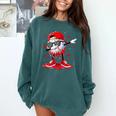 Dabbing Baseball Drip Ice Cream Youth Boy Valentines Day Comfort Colors Sweatshirt Chalky Mint