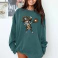 Dabbing Pirate Skeleton Baseball Dab Costume Boys Kids Men Comfort Colors Sweatshirt Chalky Mint