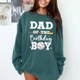Dad Of The Birthday Boy Baseball Bday Family Comfort Colors Sweatshirt Chalky Mint