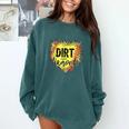 Dirt And Diamonds Baseball Leopard Baseball Mom Comfort Colors Sweatshirt Chalky Mint