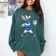 Dripping Drip Baseball Rabbit Bunny Easter Men Boy Kid Comfort Colors Sweatshirt Chalky Mint Dripping Drip Baseball Rabbit Bunny Easter Men Boy Kid Comfort Colors Sweatshirt Chalky Mint