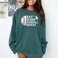 Eat Sleep Baseball Repeat Catcher Boys Youth Men Comfort Colors Sweatshirt Chalky Mint Eat Sleep Baseball Repeat Catcher Boys Youth Men Comfort Colors Sweatshirt Chalky Mint