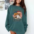 Faith Family Freedom Patriotic Christian Baseball Game Day Comfort Colors Sweatshirt Chalky Mint