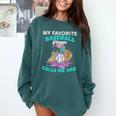My Favorite Baseball Player Calls Me Dad Ice Cream Drip Comfort Colors Sweatshirt Chalky Mint My Favorite Baseball Player Calls Me Dad Ice Cream Drip Comfort Colors Sweatshirt Chalky Mint