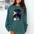 Filipina Baseball Mom Philippines Flag Baseball Girl Comfort Colors Sweatshirt Chalky Mint Filipina Baseball Mom Philippines Flag Baseball Girl Comfort Colors Sweatshirt Chalky Mint