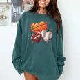 Football Basketball Baseball Heart Valentine Boys Men Kid Comfort Colors Sweatshirt Chalky Mint