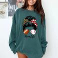 Football Mom Baseball Mom Life Messy Bun Mom Of Both Comfort Colors Sweatshirt Chalky Mint Football Mom Baseball Mom Life Messy Bun Mom Of Both Comfort Colors Sweatshirt Chalky Mint