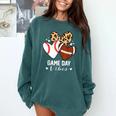 Game Day Vibes Football Baseball Mom Heart Comfort Colors Sweatshirt Chalky Mint Game Day Vibes Football Baseball Mom Heart Comfort Colors Sweatshirt Chalky Mint