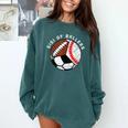 Gigi Of Ballers Baseball Soccer Football Gigi Comfort Colors Sweatshirt Chalky Mint