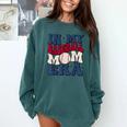 Groovy In My Baseball Mom Era Baseball Mama Mother's Day Comfort Colors Sweatshirt Chalky Mint Groovy In My Baseball Mom Era Baseball Mama Mother's Day Comfort Colors Sweatshirt Chalky Mint