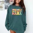 Groovy Somebody's Loud Mouth Mama Baseball Mom Mother's Day Comfort Colors Sweatshirt Chalky Mint