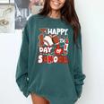 Happy 100 Days Of School Baseball Football PE Teacher Comfort Colors Sweatshirt Chalky Mint Happy 100 Days Of School Baseball Football PE Teacher Comfort Colors Sweatshirt Chalky Mint