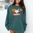 Happy Valentine’s Day Basketball Football Baseball Hearts Comfort Colors Sweatshirt Chalky Mint