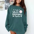 I Hate White Baseball Pants Quote For a Baseball Mom Comfort Colors Sweatshirt Chalky Mint