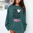 My Heart Is On That Field Ball Gigi Baseball Mom Comfort Colors Sweatshirt Chalky Mint My Heart Is On That Field Ball Gigi Baseball Mom Comfort Colors Sweatshirt Chalky Mint