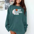 I Heart Hot Baseball Moms Comfort Colors Sweatshirt Chalky Mint