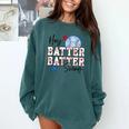 Hey Batter Batter Swing Graphic For Baseball Moms Comfort Colors Sweatshirt Chalky Mint Hey Batter Batter Swing Graphic For Baseball Moms Comfort Colors Sweatshirt Chalky Mint