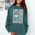 I Hit 100 Days Of School Baseball Ice Cream Drip Boys Girls Comfort Colors Sweatshirt Chalky Mint I Hit 100 Days Of School Baseball Ice Cream Drip Boys Girls Comfort Colors Sweatshirt Chalky Mint