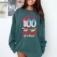 HUGvyn I Just Hit 100 Days Of School Baseball Ice Cream Boys Comfort Colors Sweatshirt Chalky Mint HUGvyn I Just Hit 100 Days Of School Baseball Ice Cream Boys Comfort Colors Sweatshirt Chalky Mint