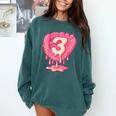 Ice Cream Baseball Glove 3rd Birthday Edition Comfort Colors Sweatshirt Chalky Mint