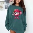 Ice Cream Drip Baseball Valentine's Day Spots Baseball Drip Comfort Colors Sweatshirt Chalky Mint