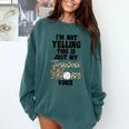 I'm Not Yelling This Is Baseball Mom Baseball Comfort Colors Sweatshirt Chalky Mint