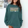 I'm Not Yelling This Is My Baseball Mom Voice Baseball Mom Comfort Colors Sweatshirt Chalky Mint