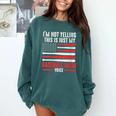 I'm Not Yelling This Is Just My Baseball Mom Voice Sport Comfort Colors Sweatshirt Chalky Mint I'm Not Yelling This Is Just My Baseball Mom Voice Sport Comfort Colors Sweatshirt Chalky Mint