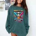 It's My 6733 Days Of School Baseball Ice Cream Dripping Comfort Colors Sweatshirt Chalky Mint It's My 6733 Days Of School Baseball Ice Cream Dripping Comfort Colors Sweatshirt Chalky Mint