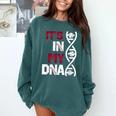 ITS In My DNA Baseball Sport Player Saying Comfort Colors Sweatshirt Chalky Mint