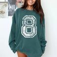 Jersey Number 8 Eight T-Shirt Football Number Baseball Mom Comfort Colors Sweatshirt Chalky Mint Jersey Number 8 Eight T-Shirt Football Number Baseball Mom Comfort Colors Sweatshirt Chalky Mint