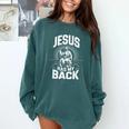 Jesus Has My Back Baseball Faith Motivation Tee Christian Comfort Colors Sweatshirt Chalky Mint Jesus Has My Back Baseball Faith Motivation Tee Christian Comfort Colors Sweatshirt Chalky Mint