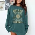 Just a Boy Who Loves Baseball Comfort Colors Sweatshirt Chalky Mint Just a Boy Who Loves Baseball Comfort Colors Sweatshirt Chalky Mint