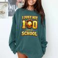 I Just Hit 100 Days Of School Baseball Boys Kids 100th Day Comfort Colors Sweatshirt Chalky Mint I Just Hit 100 Days Of School Baseball Boys Kids 100th Day Comfort Colors Sweatshirt Chalky Mint