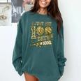 I Just Hit 100 Days Of School Camouflage Baseball Comfort Colors Sweatshirt Chalky Mint