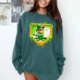 Leprechaun Baseball St Patricks Day Ice Cream Drip Men Boys Comfort Colors Sweatshirt Chalky Mint
